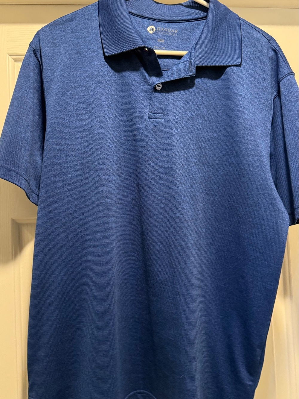 Haggar Men's Heathered Royal Blue Polo